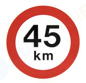 verkeersbord 45 km/u