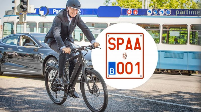 je speedpedelec heeft een nummerplaat nodig