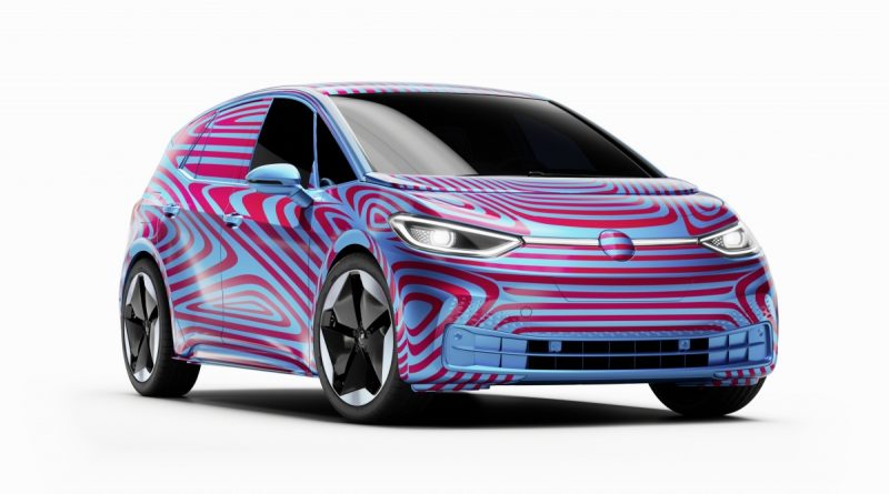 Vooraanzicht van de nieuwe Volkswagen ID.3
